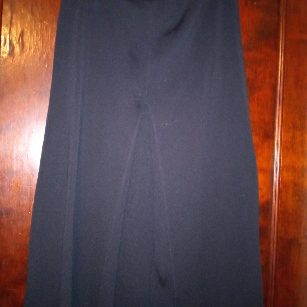 Black long pleated skirt,  for work & church size S